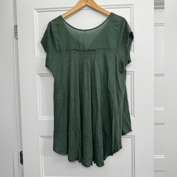 Free People ButtonFront HiLo Top - Picture 4 of 6